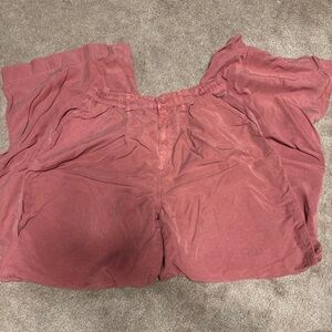 Aerie Red Wide-Leg Pants